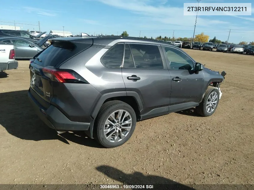 2022 Toyota Rav4 Xle/Xle Premium VIN: 2T3R1RFV4NC312211 Lot: 30046963