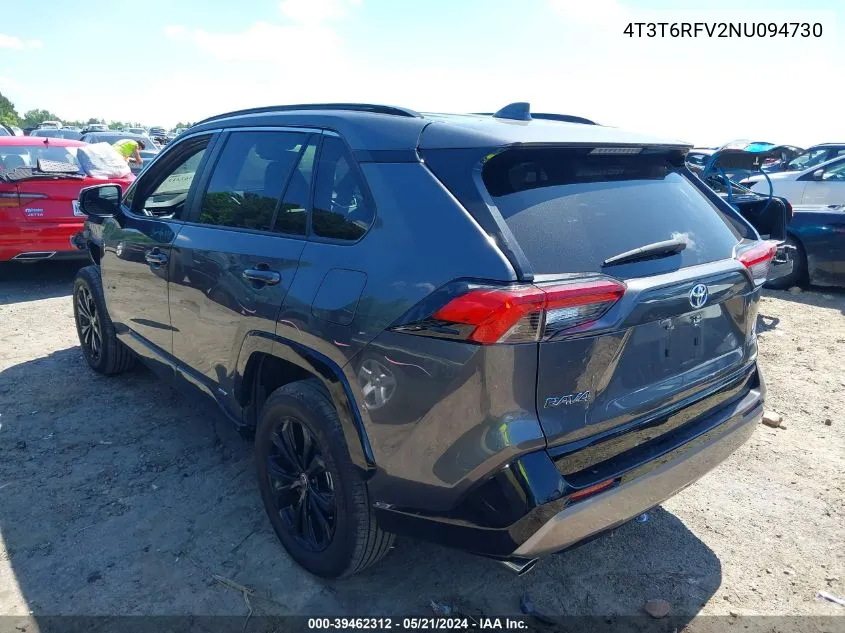 4T3T6RFV2NU094730 2022 Toyota Rav4 Se Hybrid