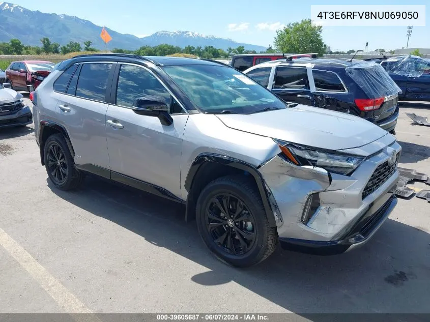 2022 Toyota Rav4 Xse Hybrid VIN: 4T3E6RFV8NU069050 Lot: 39605687