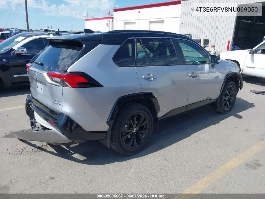 2022 Toyota Rav4 Xse Hybrid VIN: 4T3E6RFV8NU069050 Lot: 39605687