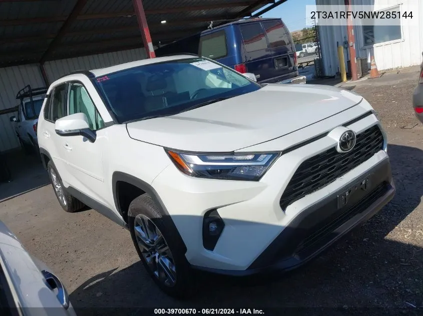 2022 Toyota Rav4 Xle Premium VIN: 2T3A1RFV5NW285144 Lot: 39700670