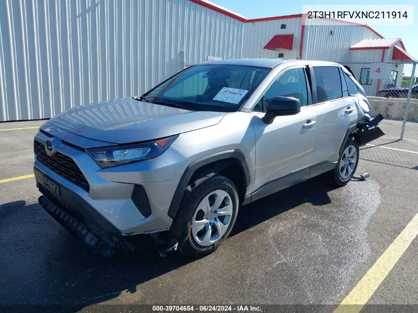 2022 Toyota Rav4 Le VIN: 2T3H1RFVXNC211914 Lot: 39704654