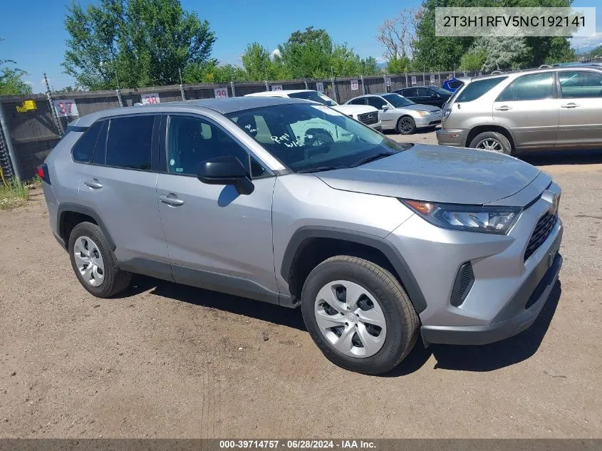 2022 Toyota Rav4 Le VIN: 2T3H1RFV5NC192141 Lot: 39714757