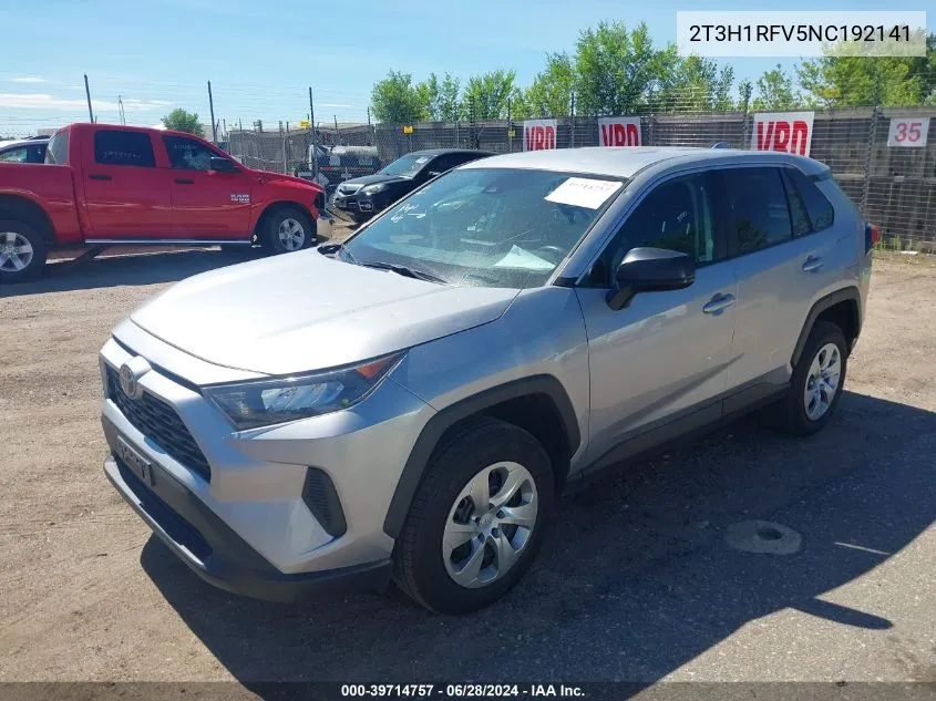 2022 Toyota Rav4 Le VIN: 2T3H1RFV5NC192141 Lot: 39714757