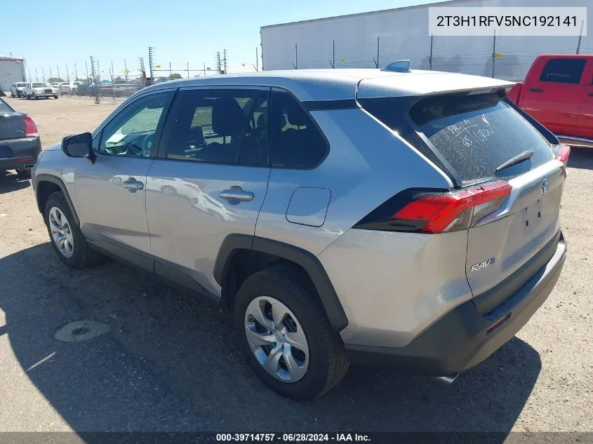 2T3H1RFV5NC192141 2022 Toyota Rav4 Le