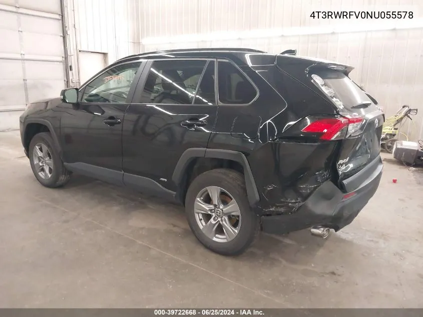 2022 Toyota Rav4 Hybrid Xle VIN: 4T3RWRFV0NU055578 Lot: 39722668