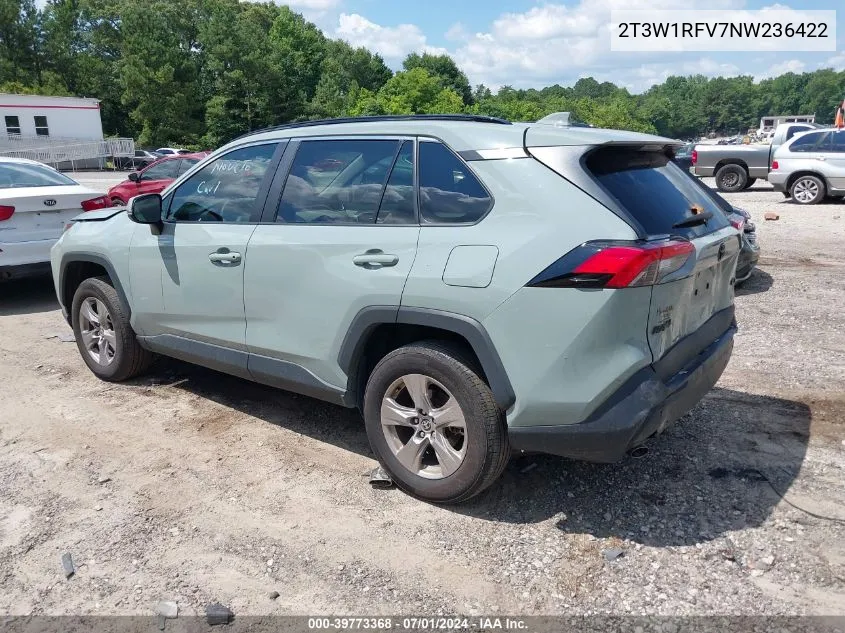 2022 Toyota Rav4 Xle VIN: 2T3W1RFV7NW236422 Lot: 39773368