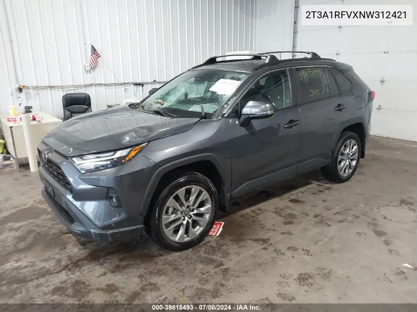 2T3A1RFVXNW312421 2022 Toyota Rav4 Xle Premium