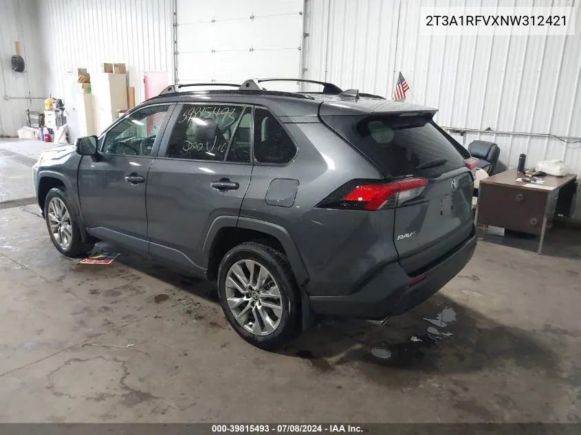 2T3A1RFVXNW312421 2022 Toyota Rav4 Xle Premium