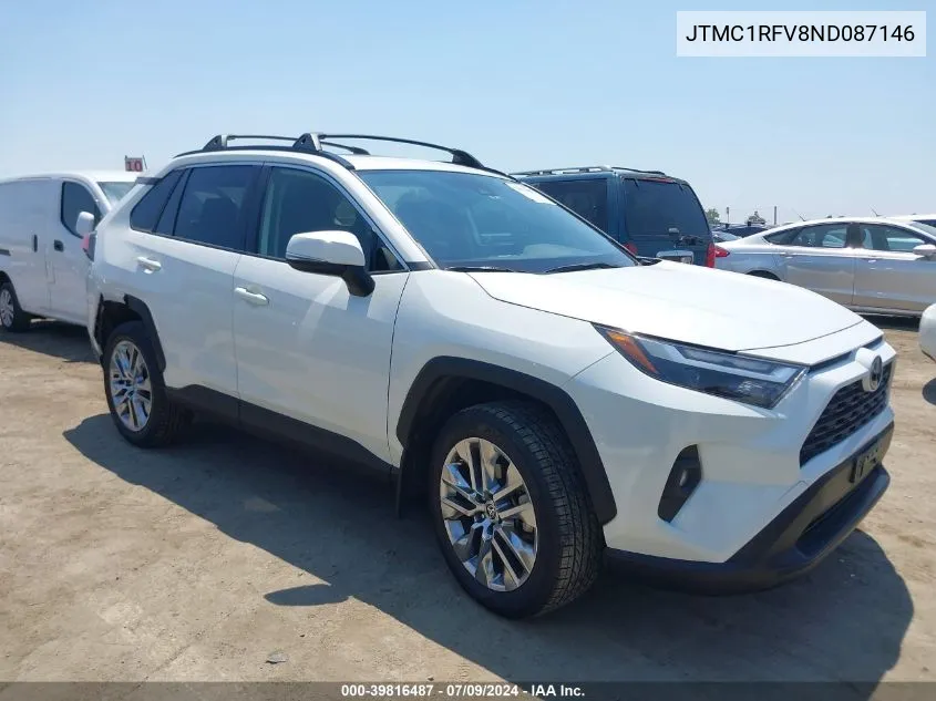 JTMC1RFV8ND087146 2022 Toyota Rav4 Xle Premium