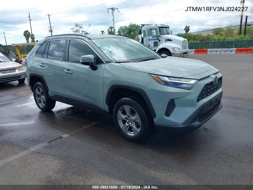 JTMW1RFV3NJ024227 2022 Toyota Rav4 Xle