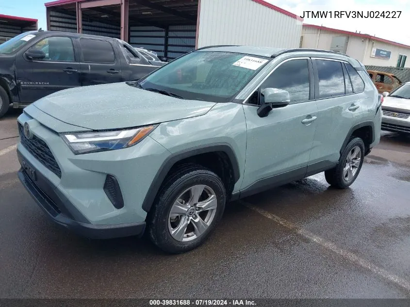 2022 Toyota Rav4 Xle VIN: JTMW1RFV3NJ024227 Lot: 39831688