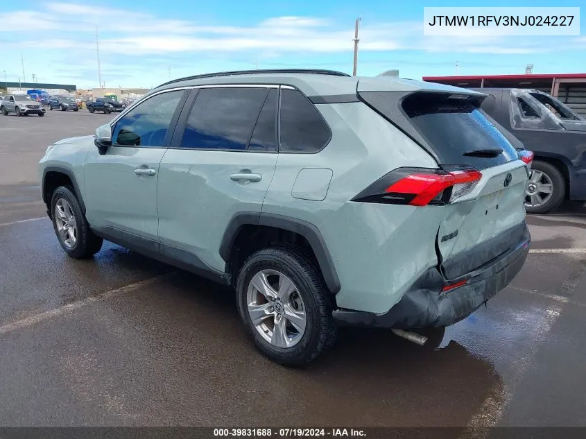 JTMW1RFV3NJ024227 2022 Toyota Rav4 Xle