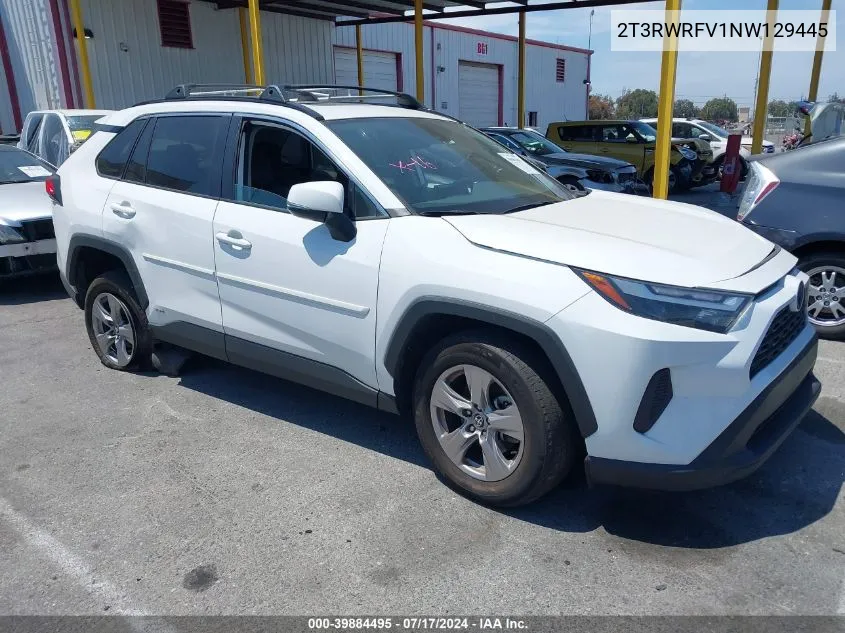 2T3RWRFV1NW129445 2022 Toyota Rav4 Hybrid Xle