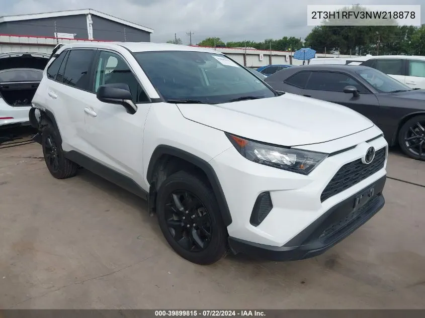 2022 Toyota Rav4 Le VIN: 2T3H1RFV3NW218878 Lot: 39899815