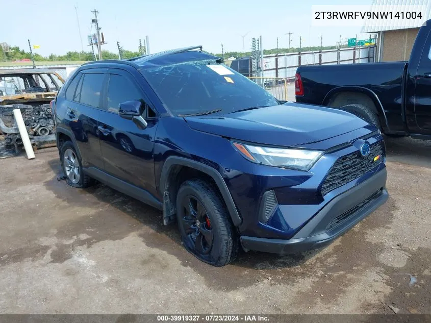 2022 Toyota Rav4 Hybrid Xle VIN: 2T3RWRFV9NW141004 Lot: 39919327