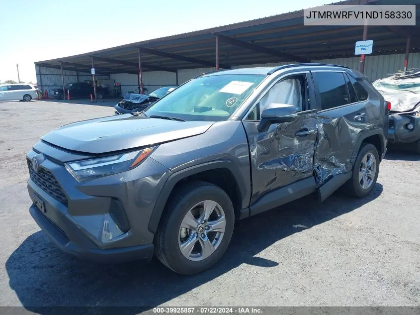 2022 Toyota Rav4 Hybrid Xle VIN: JTMRWRFV1ND158330 Lot: 39925857