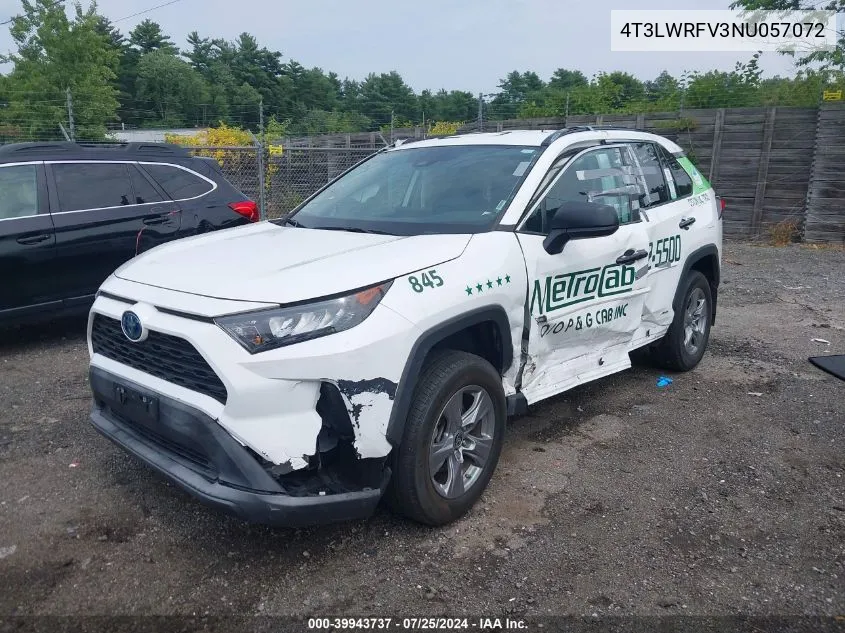 2022 Toyota Rav4 Hybrid Le VIN: 4T3LWRFV3NU057072 Lot: 39943737