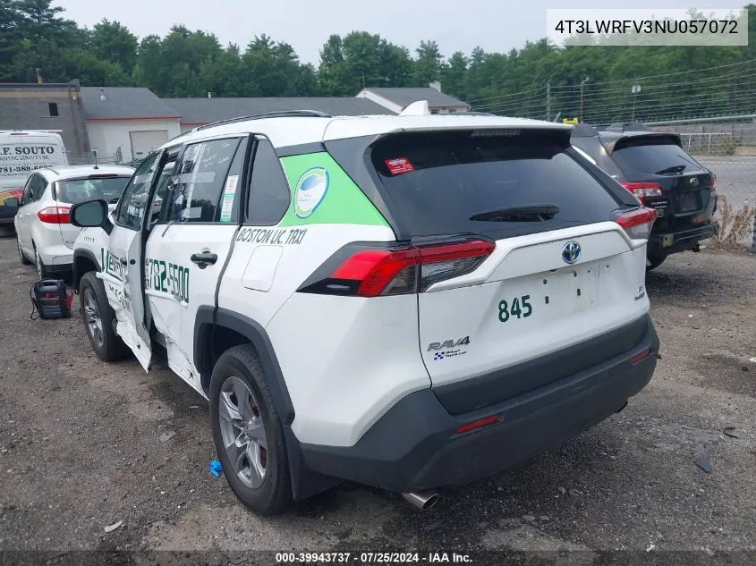 2022 Toyota Rav4 Hybrid Le VIN: 4T3LWRFV3NU057072 Lot: 39943737