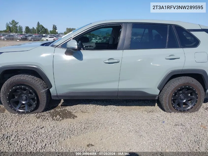 2022 Toyota Rav4 Xle Premium VIN: 2T3A1RFV3NW289595 Lot: 39954584