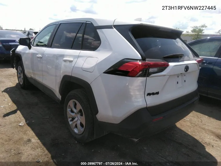 2T3H1RFV6NW227445 2022 Toyota Rav4 Le