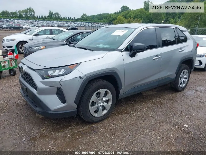 2T3F1RFV2NW276536 2022 Toyota Rav4 Le