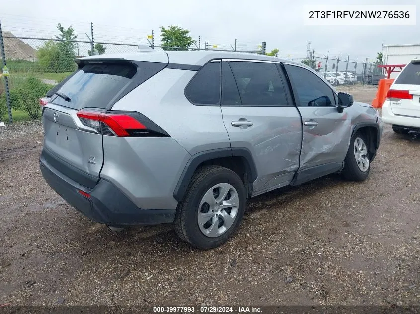 2T3F1RFV2NW276536 2022 Toyota Rav4 Le