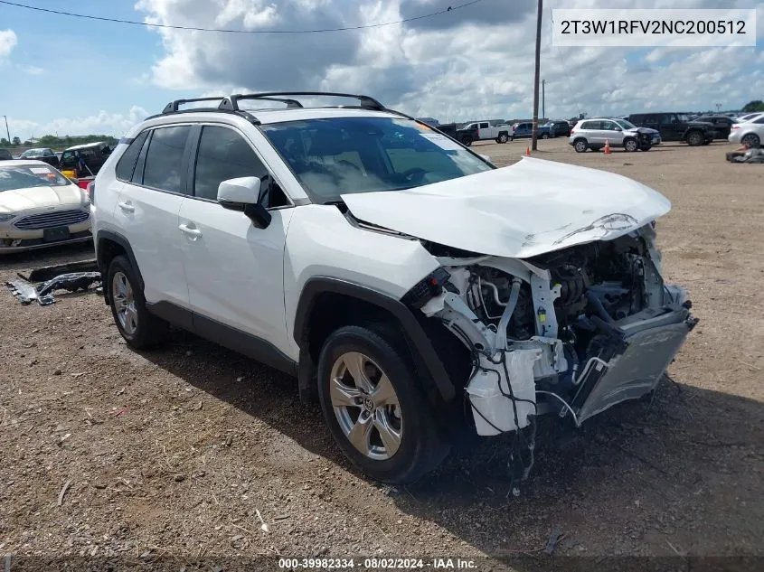 2T3W1RFV2NC200512 2022 Toyota Rav4 Xle