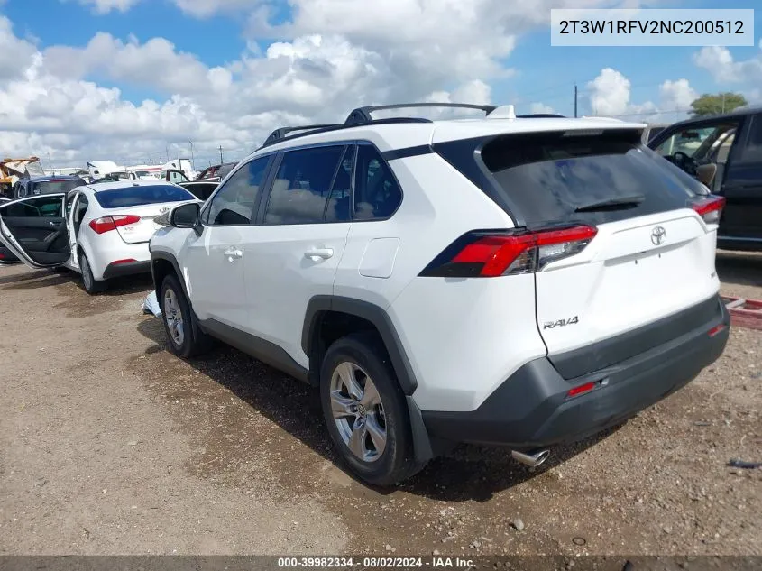 2T3W1RFV2NC200512 2022 Toyota Rav4 Xle