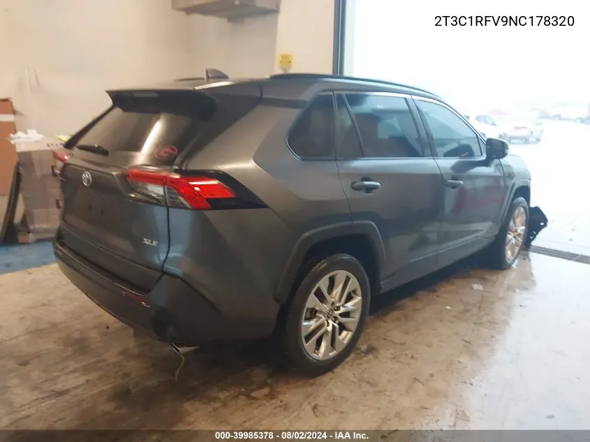 2022 Toyota Rav4 Xle Premium VIN: 2T3C1RFV9NC178320 Lot: 39985378