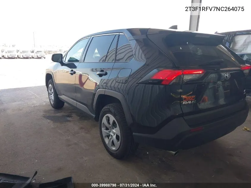 2022 Toyota Rav4 Le VIN: 2T3F1RFV7NC264075 Lot: 39988798