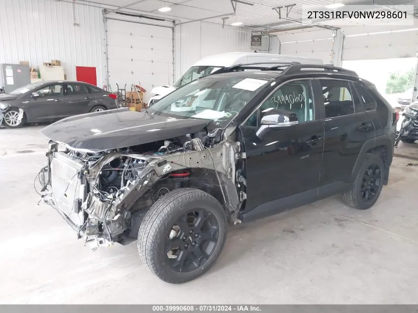 2022 Toyota Rav4 Trd Off Road VIN: 2T3S1RFV0NW298601 Lot: 39990608