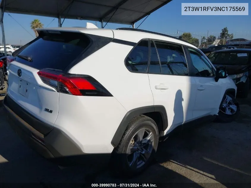 2022 Toyota Rav4 Xle VIN: 2T3W1RFV3NC175569 Lot: 39990783