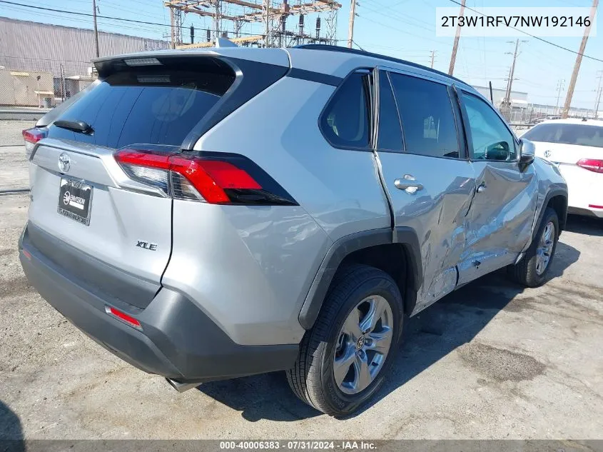 2T3W1RFV7NW192146 2022 Toyota Rav4 Xle