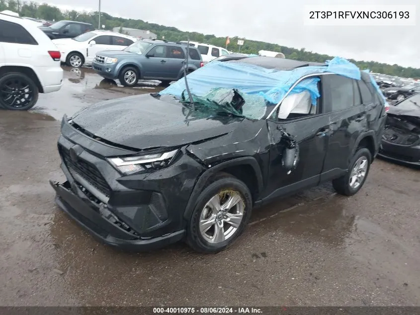 2022 Toyota Rav4 Xle VIN: 2T3P1RFVXNC306193 Lot: 40010975