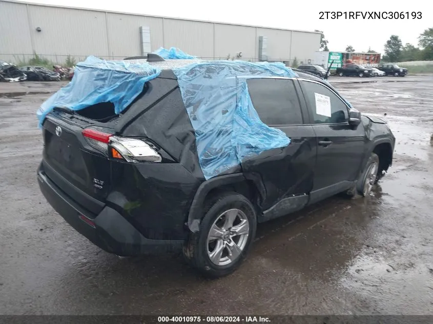 2022 Toyota Rav4 Xle VIN: 2T3P1RFVXNC306193 Lot: 40010975