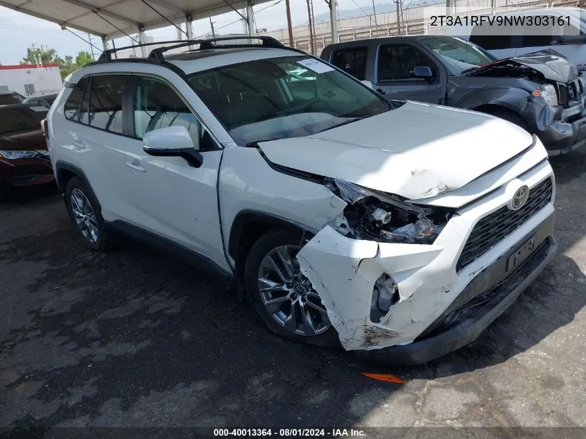 2022 Toyota Rav4 Xle Premium VIN: 2T3A1RFV9NW303161 Lot: 40013364