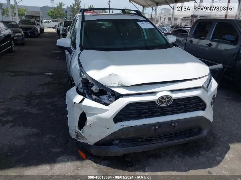 2022 Toyota Rav4 Xle Premium VIN: 2T3A1RFV9NW303161 Lot: 40013364