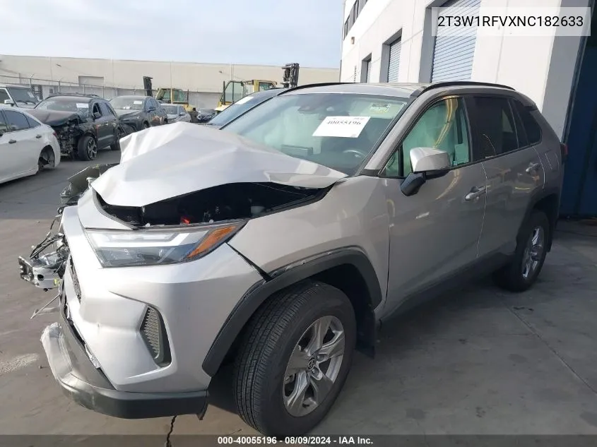 2022 Toyota Rav4 Xle/Xle Premium VIN: 2T3W1RFVXNC182633 Lot: 40055196