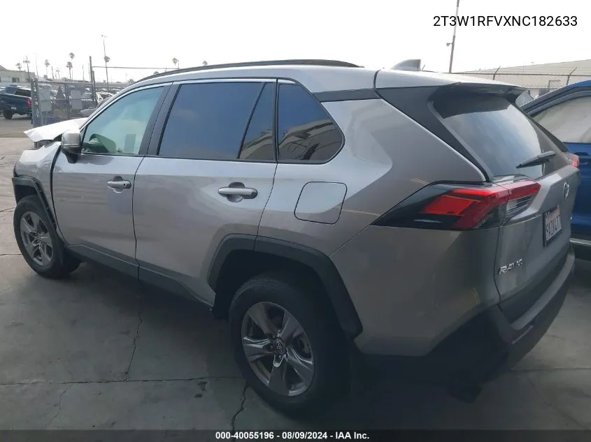 2022 Toyota Rav4 Xle/Xle Premium VIN: 2T3W1RFVXNC182633 Lot: 40055196