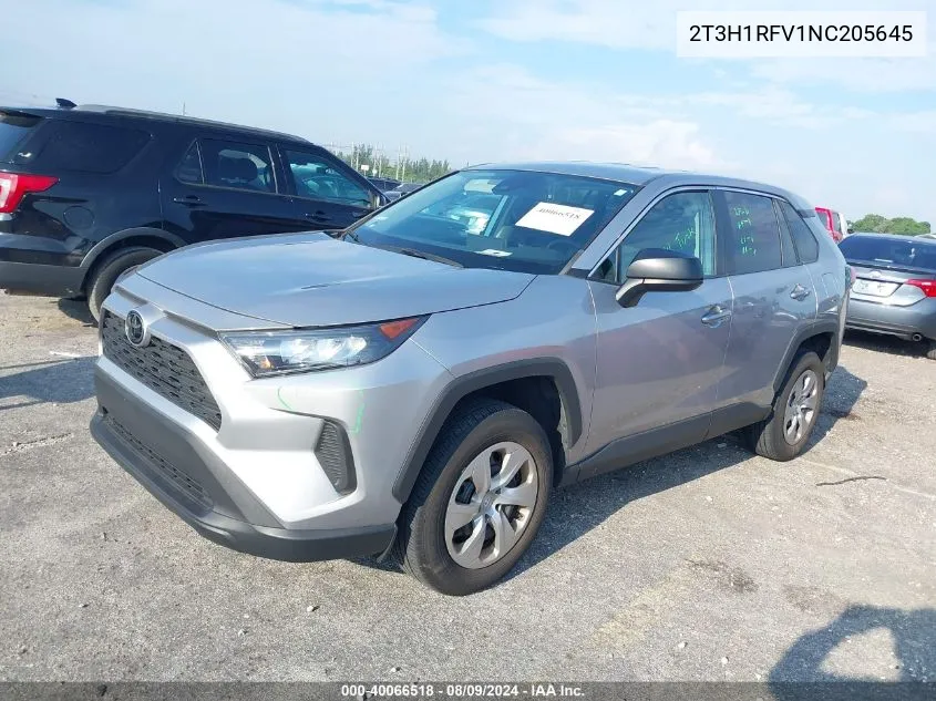 2T3H1RFV1NC205645 2022 Toyota Rav4 Le