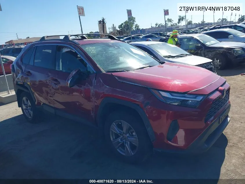 2022 Toyota Rav4 Xle VIN: 2T3W1RFV4NW187048 Lot: 40071620