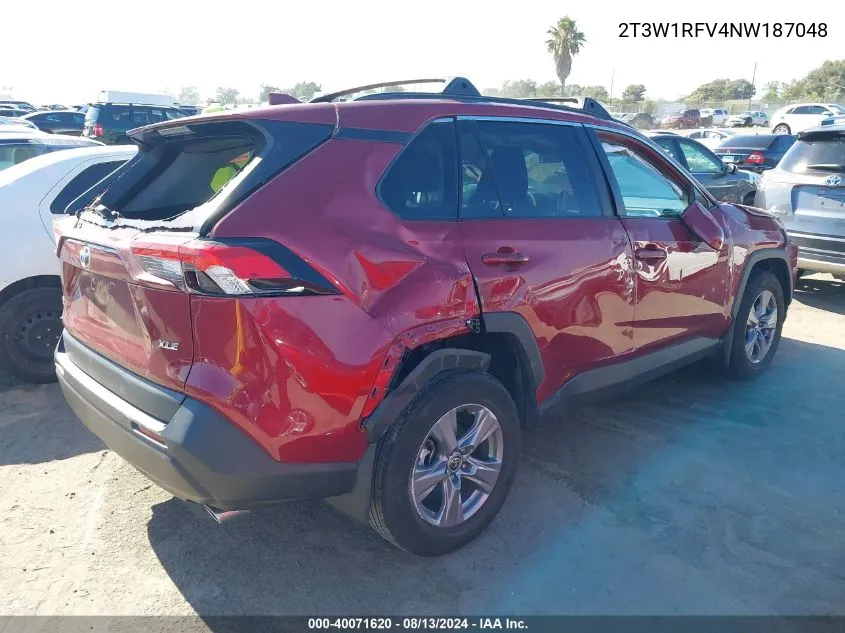 2022 Toyota Rav4 Xle VIN: 2T3W1RFV4NW187048 Lot: 40071620