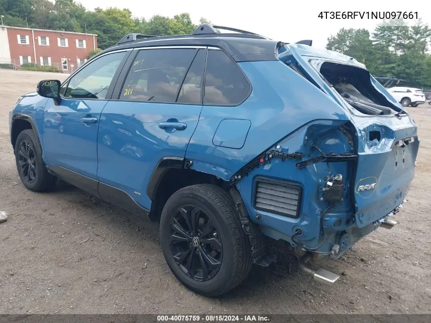 4T3E6RFV1NU097661 2022 Toyota Rav4 Hybrid Xse