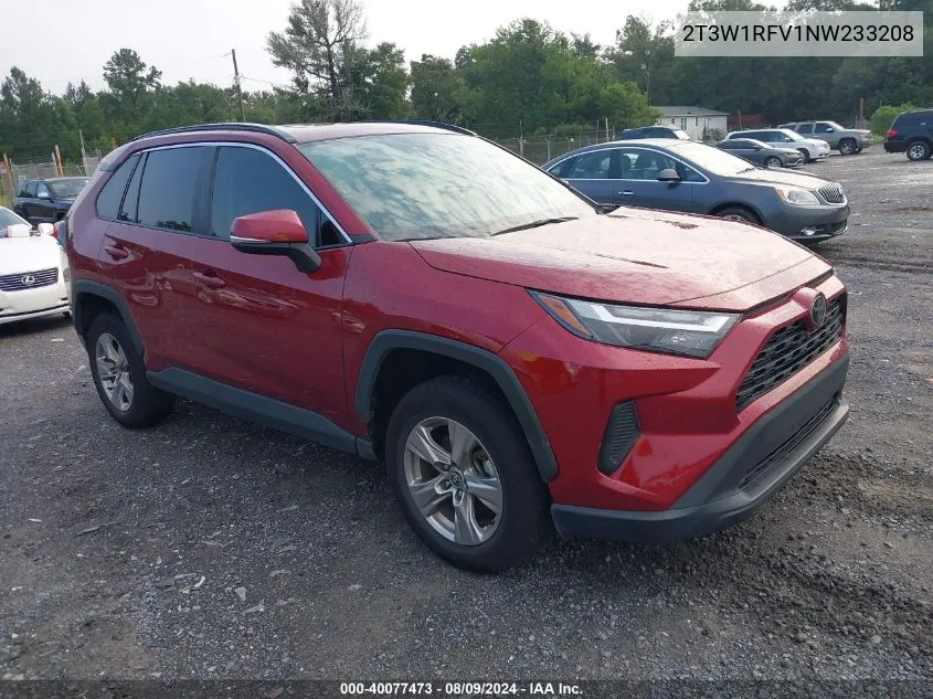 2022 Toyota Rav4 Xle VIN: 2T3W1RFV1NW233208 Lot: 40077473