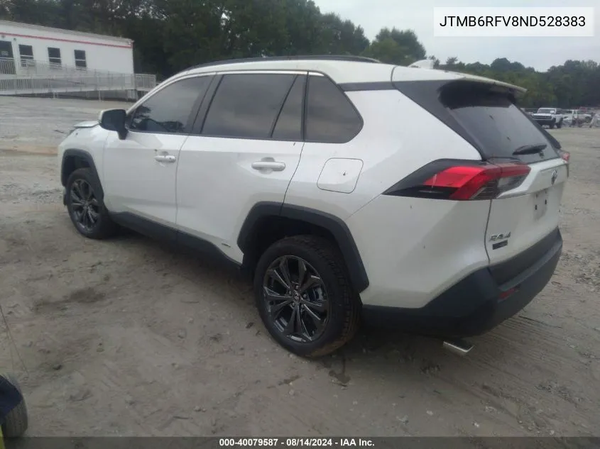 JTMB6RFV8ND528383 2022 Toyota Rav4 Hybrid Xle Premium