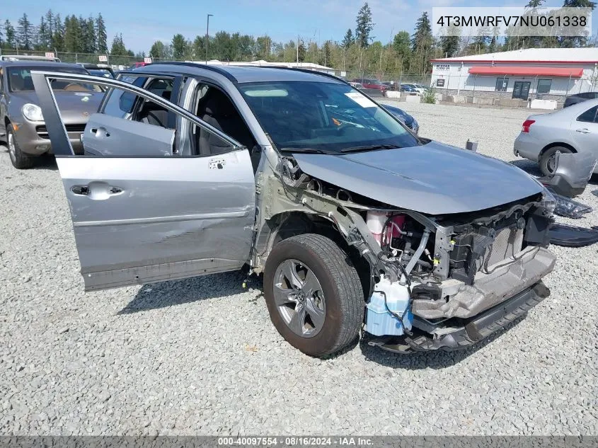 4T3MWRFV7NU061338 2022 Toyota Rav4 Hybrid Le