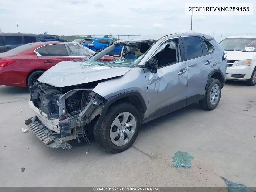 2T3F1RFVXNC289455 2022 Toyota Rav4 Le