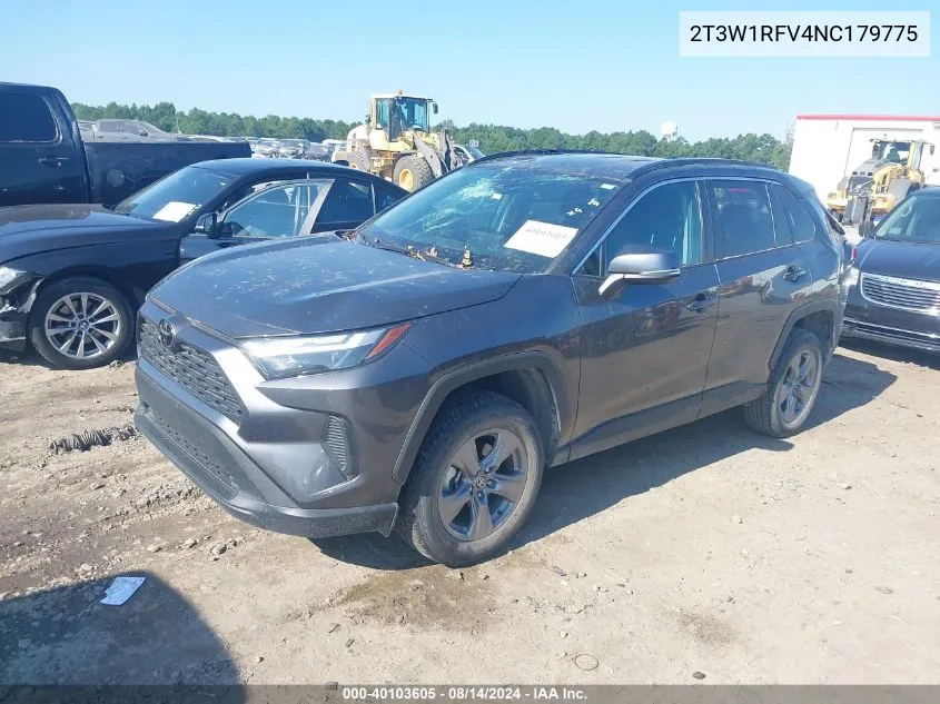 2022 Toyota Rav4 Xle VIN: 2T3W1RFV4NC179775 Lot: 40103605