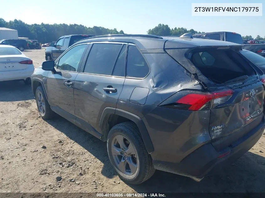 2022 Toyota Rav4 Xle VIN: 2T3W1RFV4NC179775 Lot: 40103605